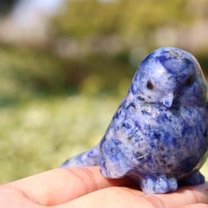 2.4&quot; Natural sodalite bird,Quartz Crystal Carved ,Crystal Heal Reiki,Home decoration,Crystal Sculpture,Mineral,Crystal Gifts
