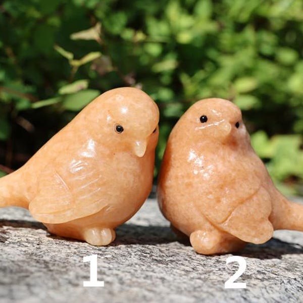 2.4" Natural Sunstone bird,Quartz Crystal Carved ,Crystal Heal Reiki,Home decoration,Crystal Sculpture,Mineral,Crystal Gifts