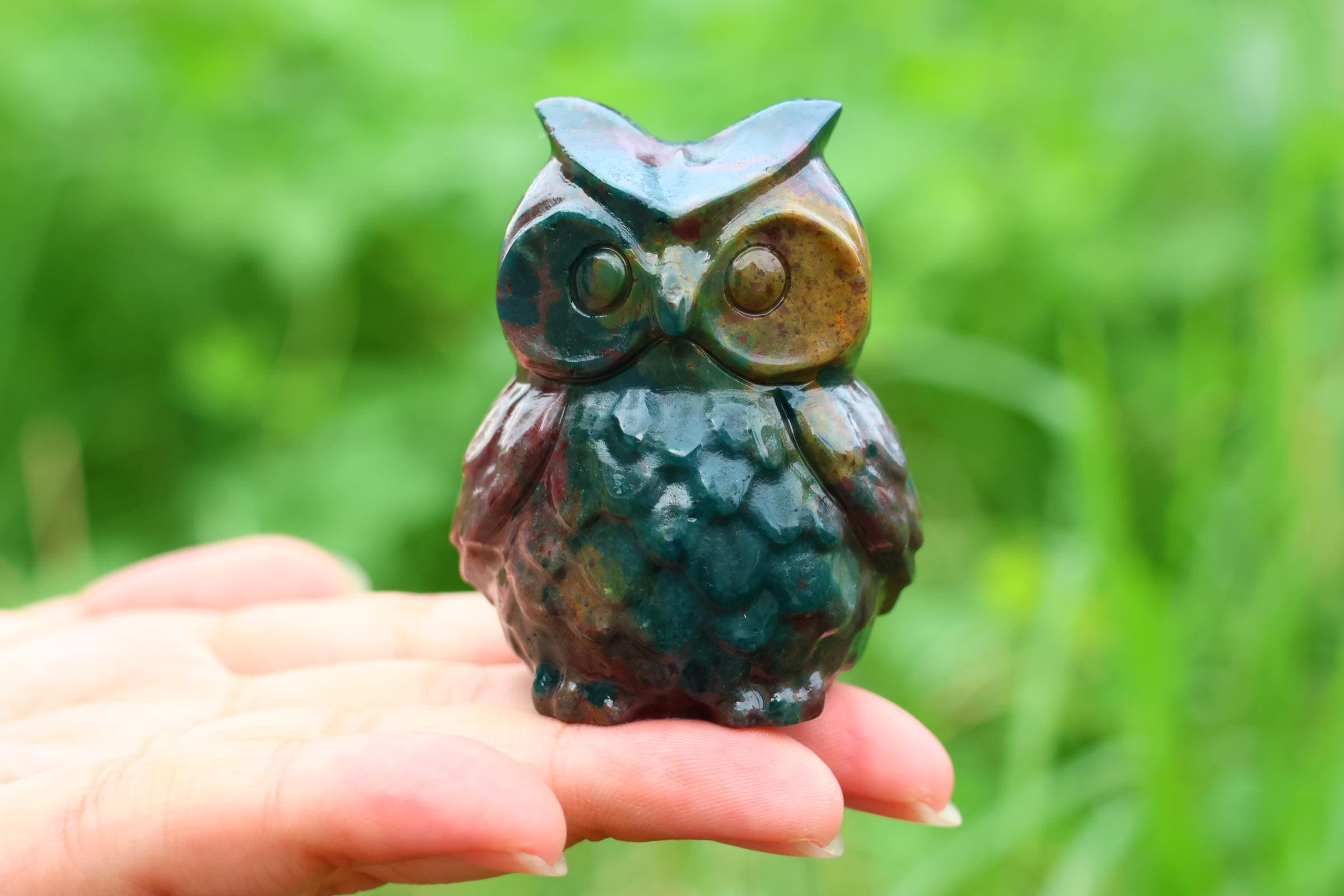 石のフクロウ - Etsy 日本