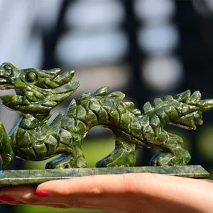 Jade dragon statue - Etsy 日本