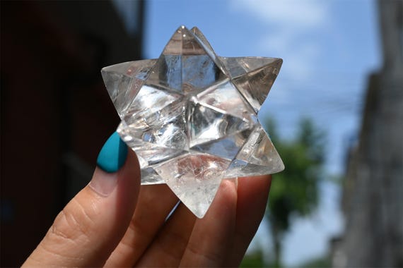 限定品】AAAAAAAA級天然高透明度水晶マカバ（Merkaba Crystals）0617