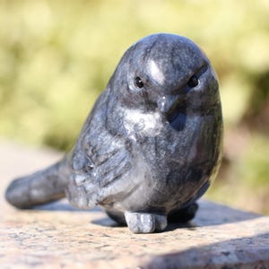 2.4&quot; Natural black line stone bird,Quartz Crystal Carved ,Crystal Heal Reiki,Home decoration,Crystal Sculpture,Mineral,Crystal Gifts
