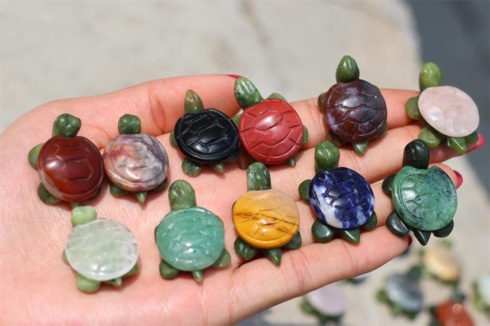 翡翠彫刻のカメ - Etsy 日本