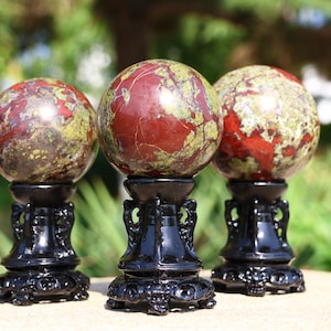5cm+ Natural dragon blood stone ball,Quartz Crystal Carved ball ,Crystal Heal Reiki,Home decoration,Crystal Sculpture,Mineral,Crystal Gifts