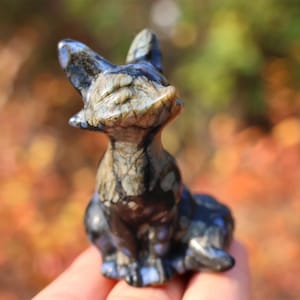 2.4&quot; Natural llanite  Fox,Quartz Crystal Carved ,Crystal Heal Reiki,Home decoration,Crystal Sculpture,Mineral,Crystal Gifts
