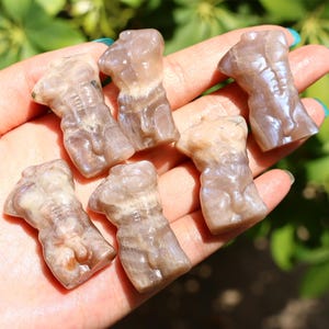 1.6&quot; Natural Moonstone Male model Body ,Quartz Crystal Carved ,Crystal Heal Reiki,Home decoration,Crystal Sculpture,Mineral,Crystal Gifts