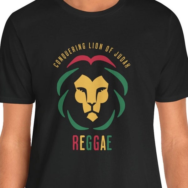 reggae t-shirt, reggae lion music shirt, Jah Rasta Rastafari tee, Lion of Judah, reggae love fan gift, Jamaica freedom t-shirt, Jah Rasta