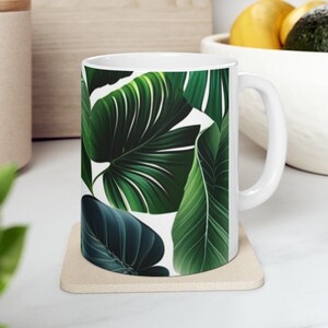 Leaves Design Ceramic Mug image 1