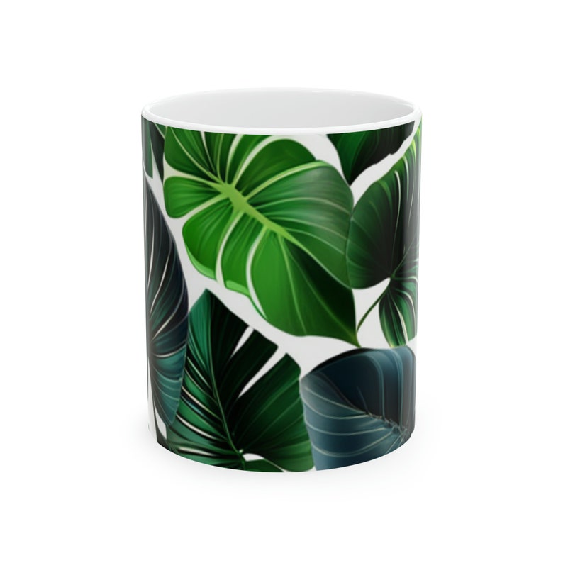 Leaves Design Ceramic Mug image 2