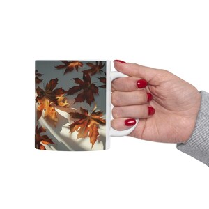 Fall Design Coffee Mug, Fall Colors Coffee Mug, Gift for Coffee Lover, Ceramic Mug, (11oz, 15oz)