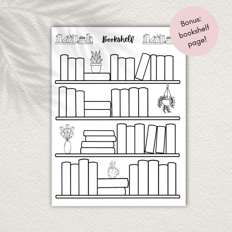 This book review template comes in two sizes, letter and A5 sizes. Track 3 books on one page, include book cover, star rating, spicy level and book details, such as tropes, genre and favorite quotes. Bonus, printable bookshelf.