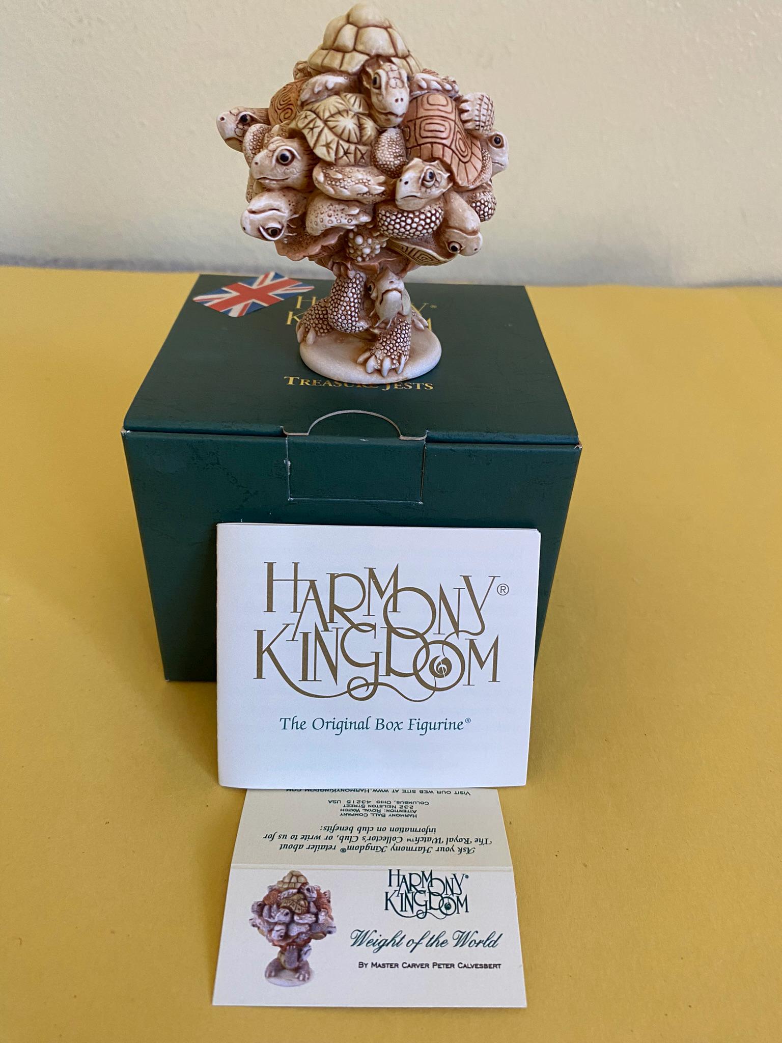 Harmony Kingdom Figurine: Weight of the World W/certificates (rare