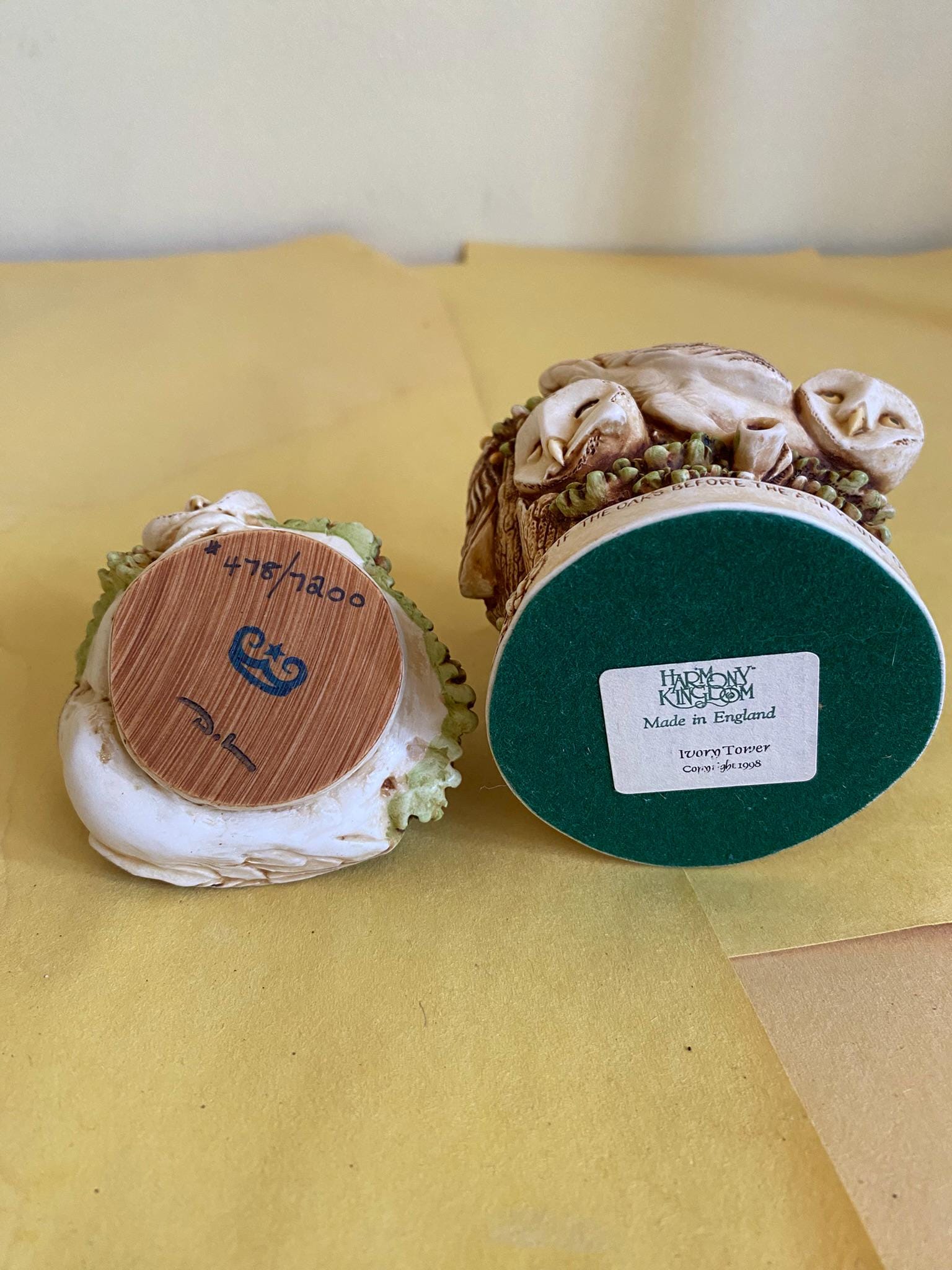 置物 Harmony Kingdom Frogberry Ivory Harmony Kingdom Figurine: Ivory Tower - Etsy