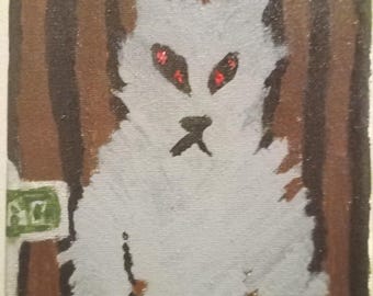Originale Kryptidengemälde 5x7