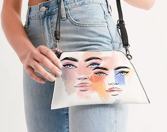 Printed Wristlet Bag, Versatile Clutch Bag, Stylish Crossbody, Convenient Trendy Wristlet Bag, Minimalist on-the-go Small Bag