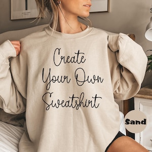 Custom Text Gildan Sweatshirt: Personalized Design Outfit