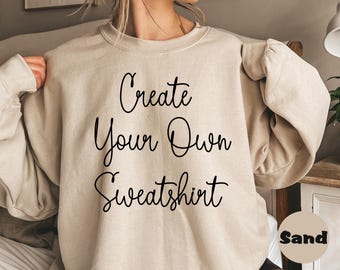 Custom Text Gildan Sweatshirt: Personalized Design Outfit