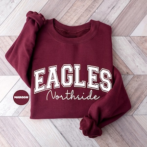 Custom Mascot Sweatshirt: Personalized School Team Hoodie