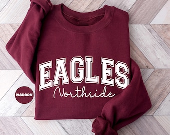 Custom Mascot Sweatshirt: Personalized School Team Hoodie