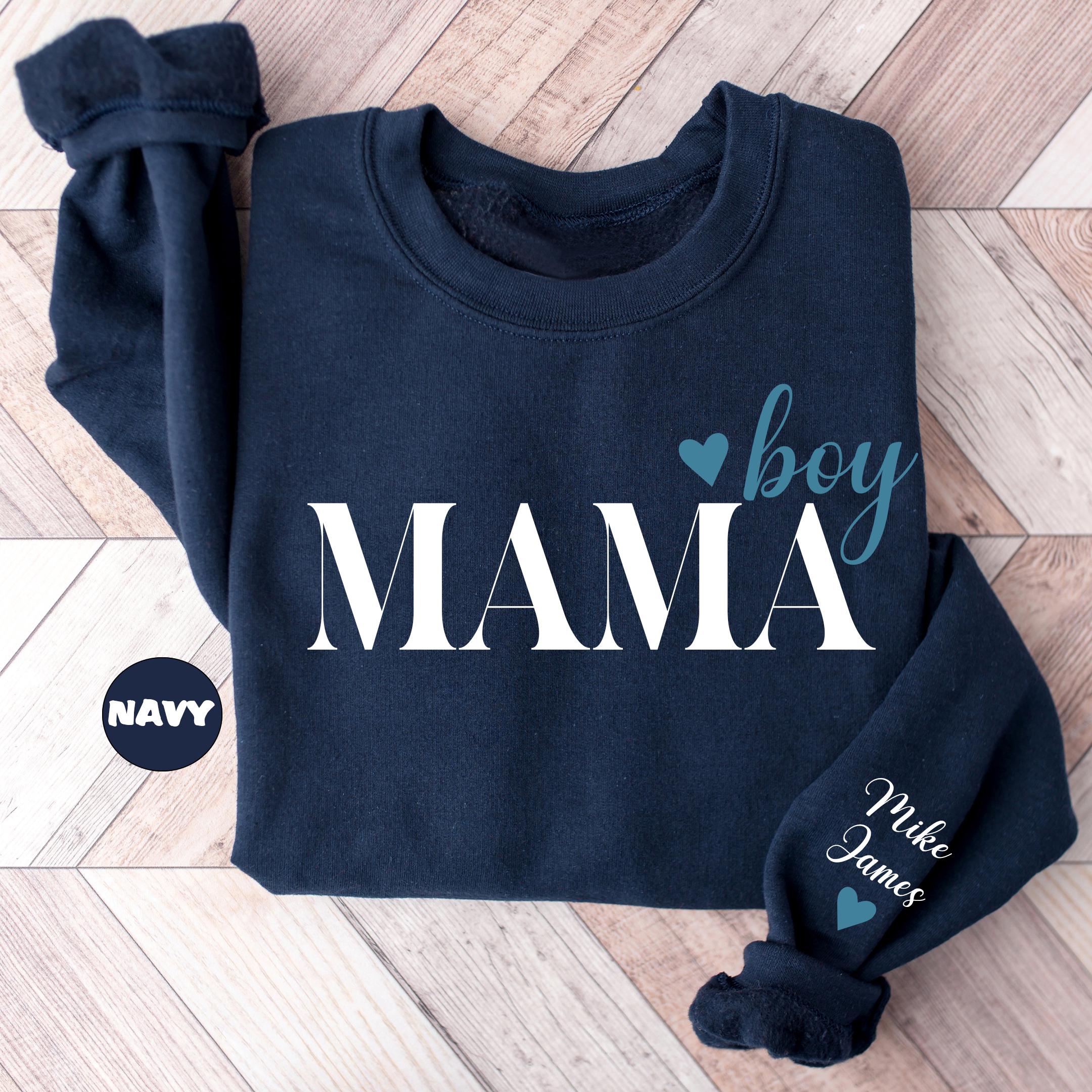 Personalized Boy Mama Sweatshirt Custom Mama of Boys Hoodie Baby Announcement Outfit New Mom Clothing Mommy Outfit Momma Birthday Gifts Etsy
