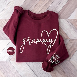 Sudadera personalizada de la abuela: nombres personalizados para nietos, regalo para la abuela