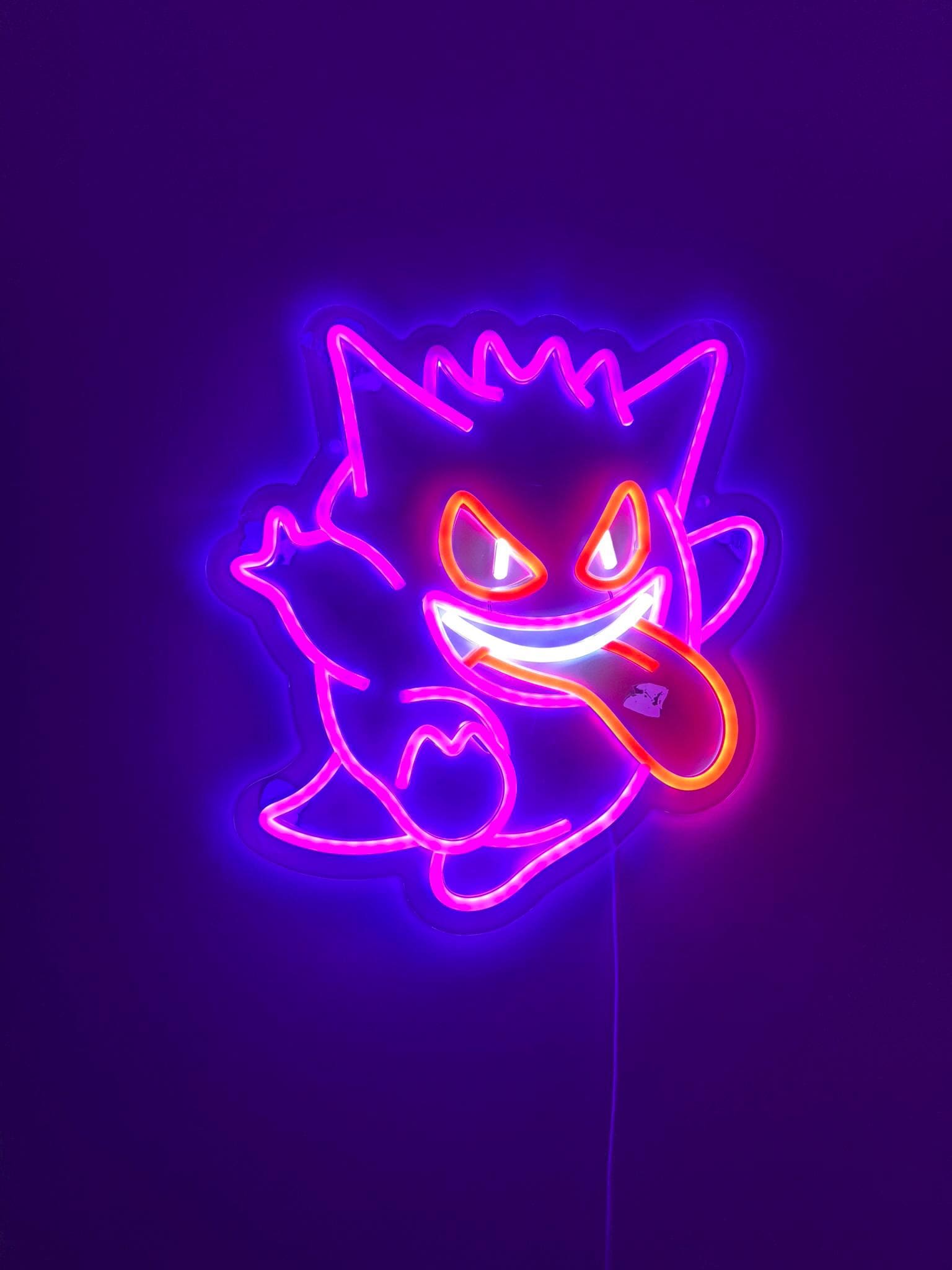 ゲンガー　ネオンライト Gengar neon sign - Etsy 日本