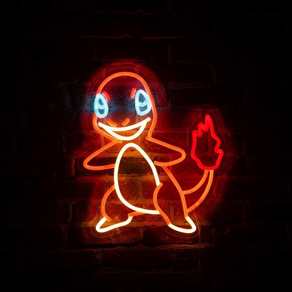 Charmander LED Neon Light Sign Pokemon - Etsy
