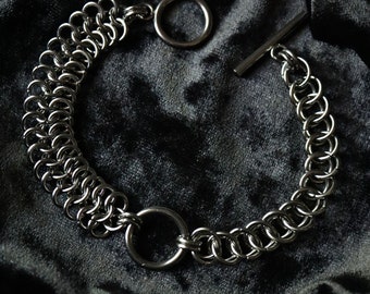 RIFT | chainmaille bracelet | stainless steel | chainmail jewelry