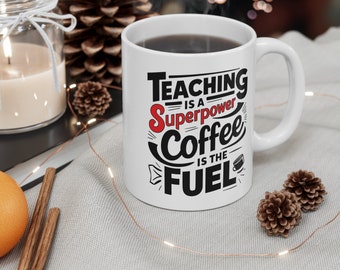 L'ENSEIGNEMENT est une tasse super puissante pour les amateurs de café - Mug inspirant le café