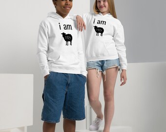 i am HIS Sheep Logo Youth Hoodie