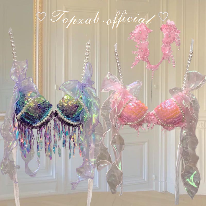Mermaid Scale Chain Bra main image 1