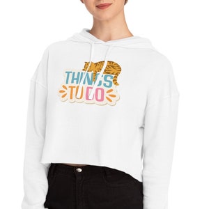 Cat crop hoodie on sale