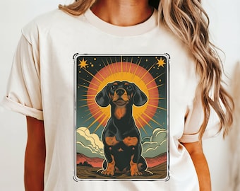 Dachshund Graphic Tee, Wiener Dog Shirt, Comfort Colors