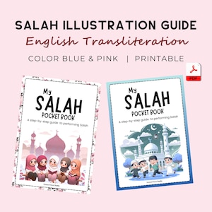 Islamic Prayer Steps Flashcards, Salah Guide with English Transliteration (PDF)