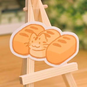 Cat Loaf Matte Vinyl Sticker Die Cut