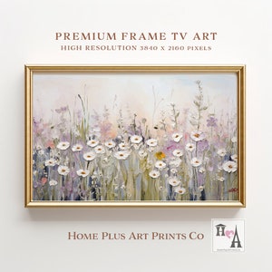 Samsung Frame TV Art, Colorful Wildflower painting,Flower TV Art,Wildflower  Frame tv art, Wildflower art,Frame TV art,Digital Download,TV05