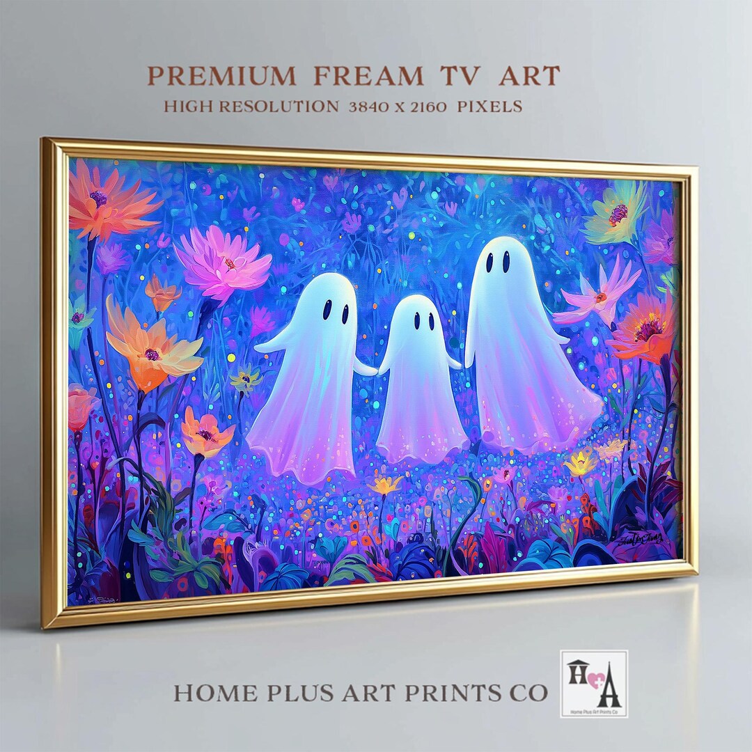 Frame Ghose Halloween Frame Tv Art Ghost, Ghost Samsung Frame TV Art Digital ...