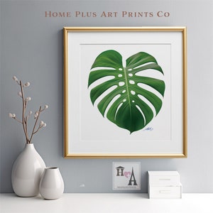 Monstera Wall Art,Monstera Wall Art Printable,Tropical Leaf,Monstera Leaf Print,Instant digital download print,Monstera Print,Plant Art,WA-1