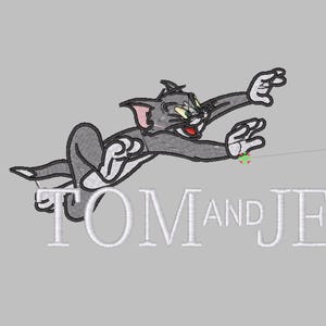 Tom And Jerry Embroidery Design