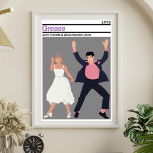 Grease Inspired Wall Art, Wall art, Gift, Digital Print, Various sizes, INSTANT DOWNLOAD, Girlfriend,Boyfriend,Husband, Best Friend