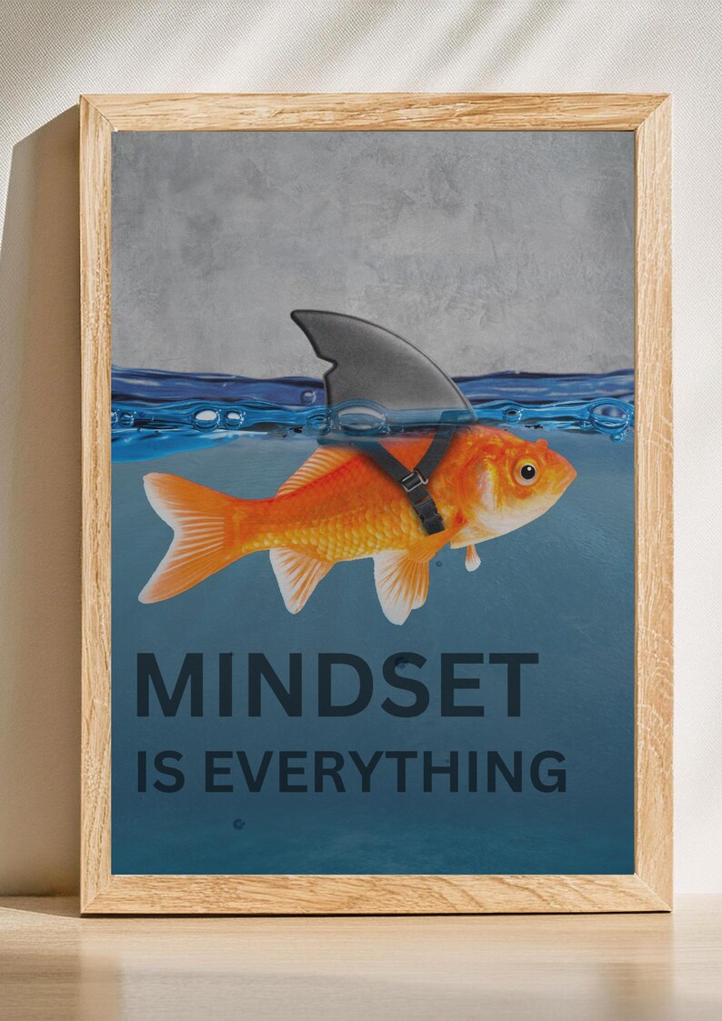 Mindset is Everything Wall Art, Inspirational Quote Print (digital ...
