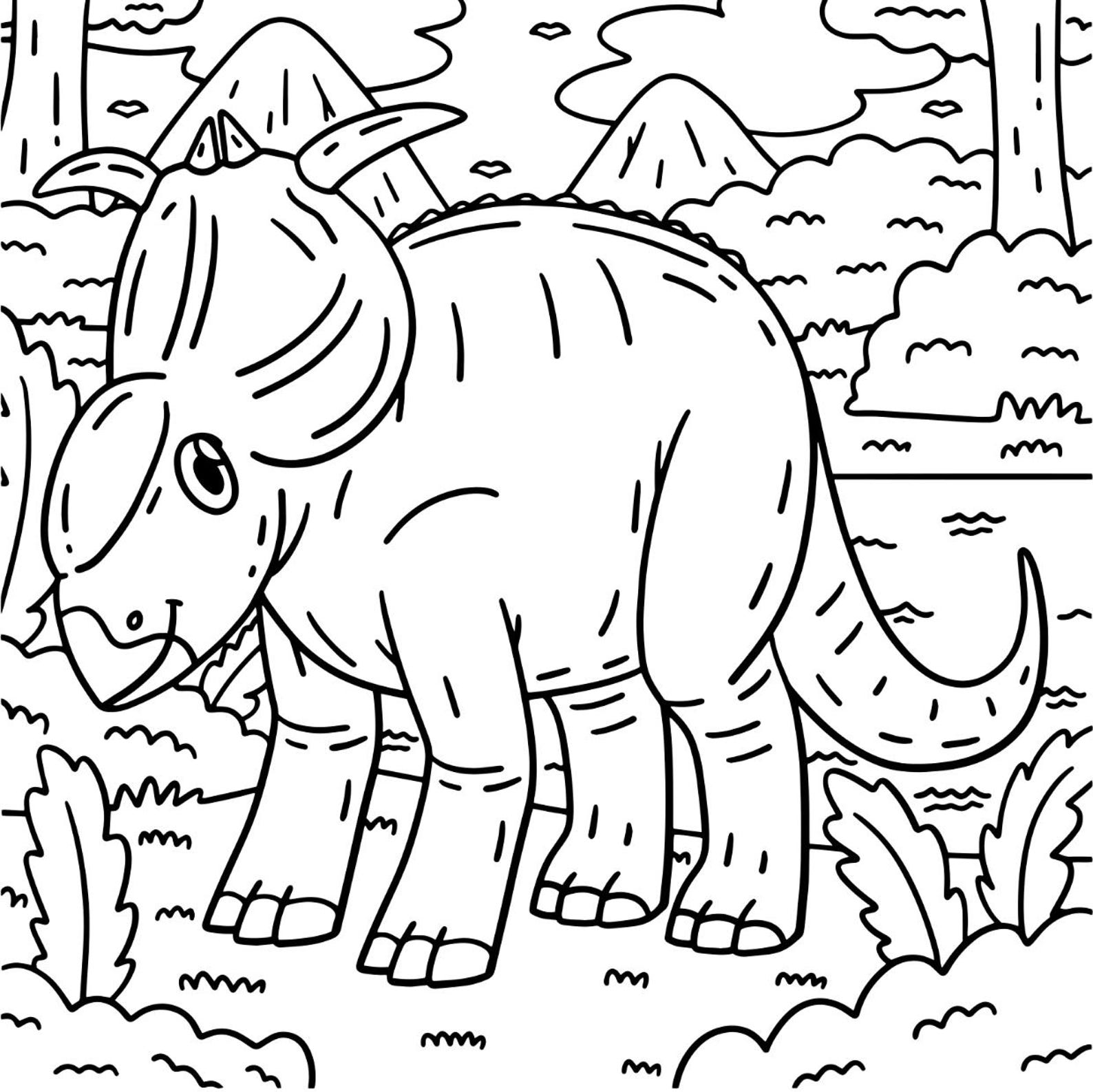 Childrens Dinosaur Colouring, INSTANT DOWNLOAD Print and Enjoy ...