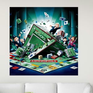 Monopoly Print, Monopoly Wall Art, Poster Property, Home Art, Monopoly Digital Print, Gift for Him, Gift for Her
