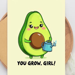 Avocado Karte, lustige druckbare Karte, druckbare Karte, Avocado digitale Karte, Motivation Geschenk, Meme Karte, lustige Motivationskarte