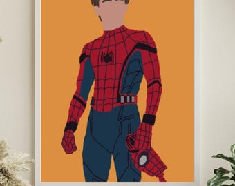Arte de pared inspirado en Spider-Man, Tom Holland, Arte de pared, Estilos, Regalo, Impresión digital, Varios tamaños, DESCARGA INSTANTÁNEA, Novia, Novio
