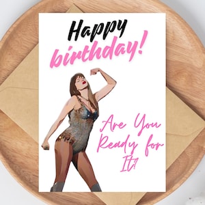 Biglietto di compleanno di Taylor Swift, biglietto di compleanno divertente stampabile, biglietto stampabile di Swifty, biglietto digitale di Taylor Swift, biglietto meme, biglietto divertente di Swifty