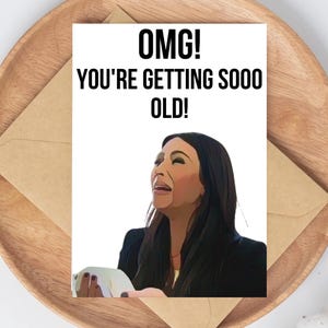 Funny Kim Kardashian Birthday Card Printable Kardashian Card, Funny Kim Kardashian Birthday Card, Instant Download, Kim Kardashian Gift