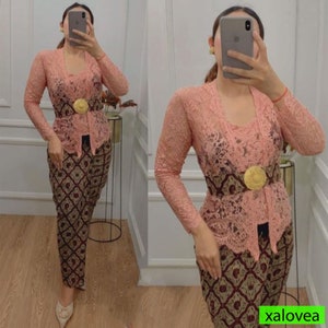 Premium Semi French Kebaya Suitable for Graduation,Kebaya Dress,Kebaya,Kebaya Modern,Kebaya Encim,Kebaya Bali,Kebaya Set,Kebaya Indonesia