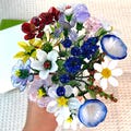 Glass Birth Month Flowers,Handmade Birth Month Flowers–Handcrafted Floral Gift for Her, Birthday, enerations Gift,May birth flowers