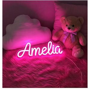 Custom Name Neon Sign, Personalized LED Name Light, LED Neon Light Sign, Unique LED Light for Bedroom, Apartment, Dorm Room Romantic Decor
